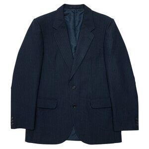 MIEHEN VAATE (Finland) 80s Vintage, Banker's Stripe, Worsted Twill